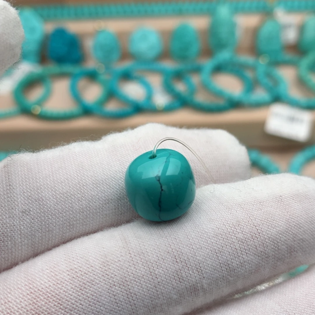 绿松石未镶嵌珠宝奇石12mm