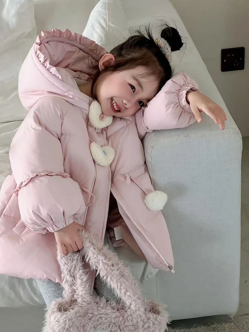 棉服冬装26047新款洋气宝宝外套保暖加棉上衣儿童连帽棉衣棉袄