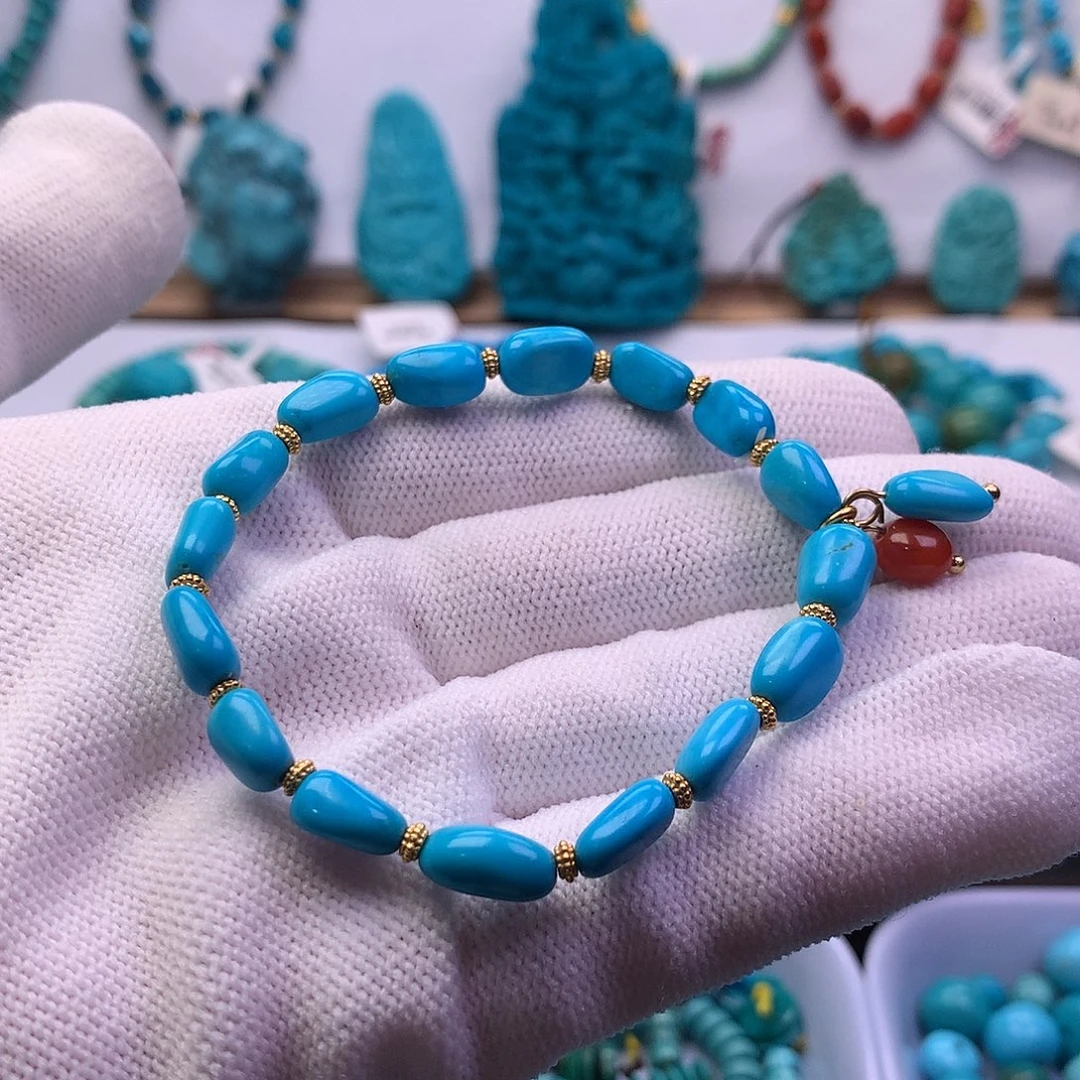 绿松石未镶嵌手串