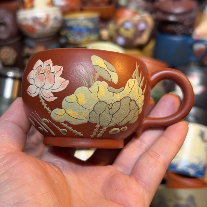 紫砂茶杯宜兴紫砂主人杯