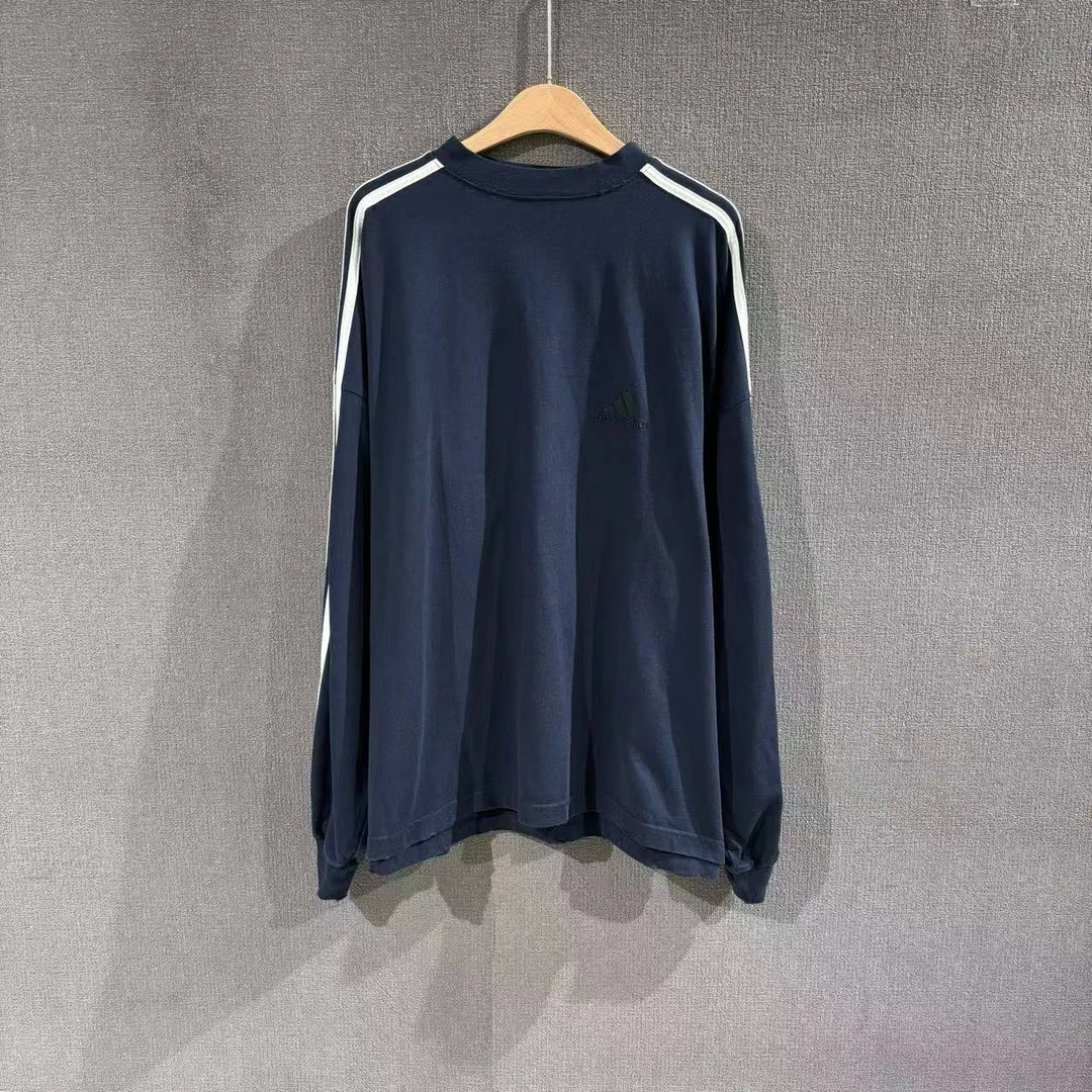 99新 Balenciaga/巴黎世家 （pm）阿迪达斯联名藏蓝色长袖 2码/3767