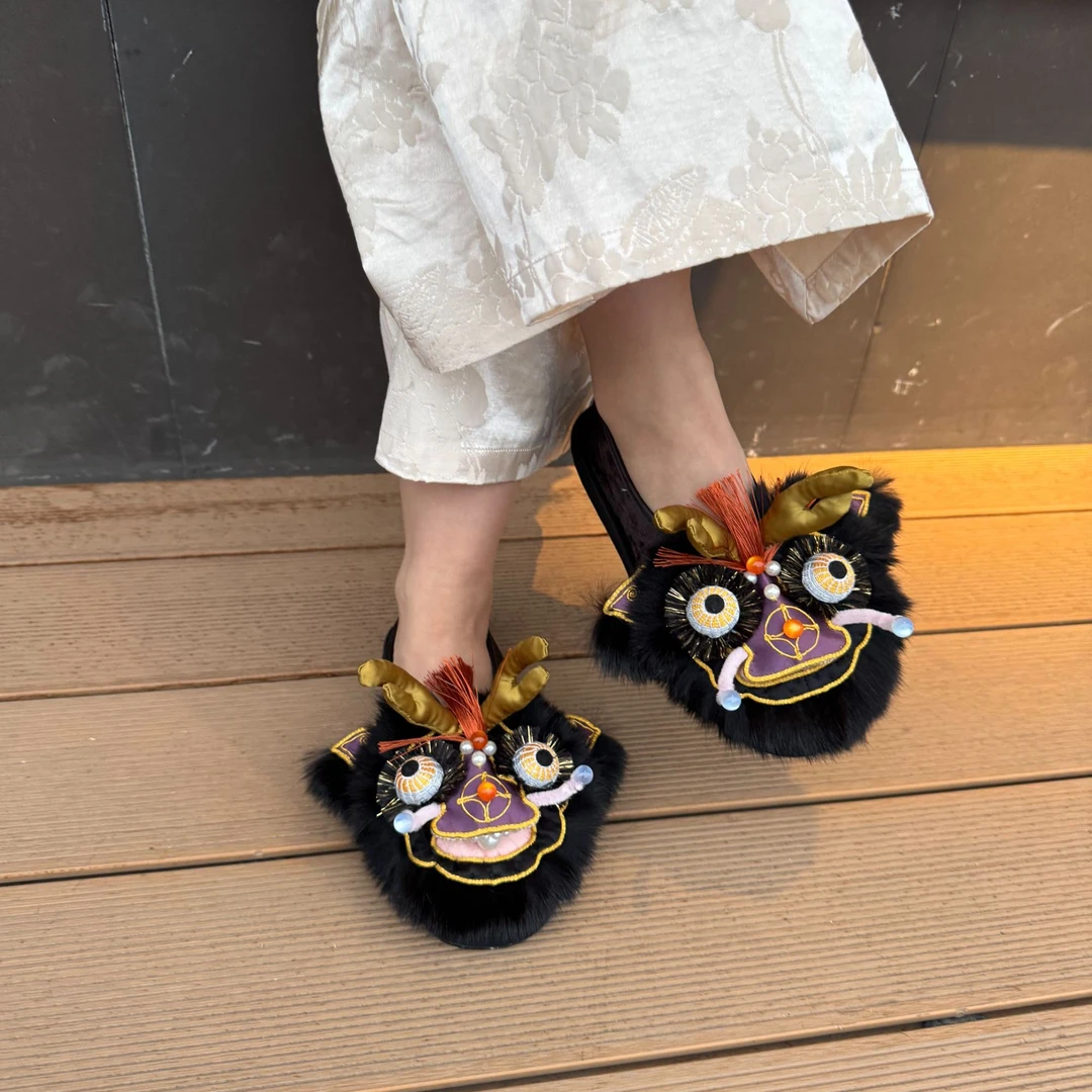【小黑龙】·花田家·原创手工千层底虎头鞋