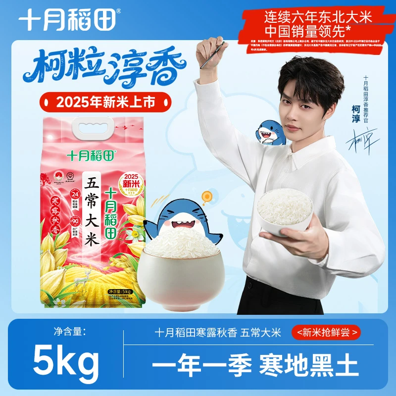 十月稻田2025年新米寒露秋香五常大米5kg东北米10斤新米东北大米