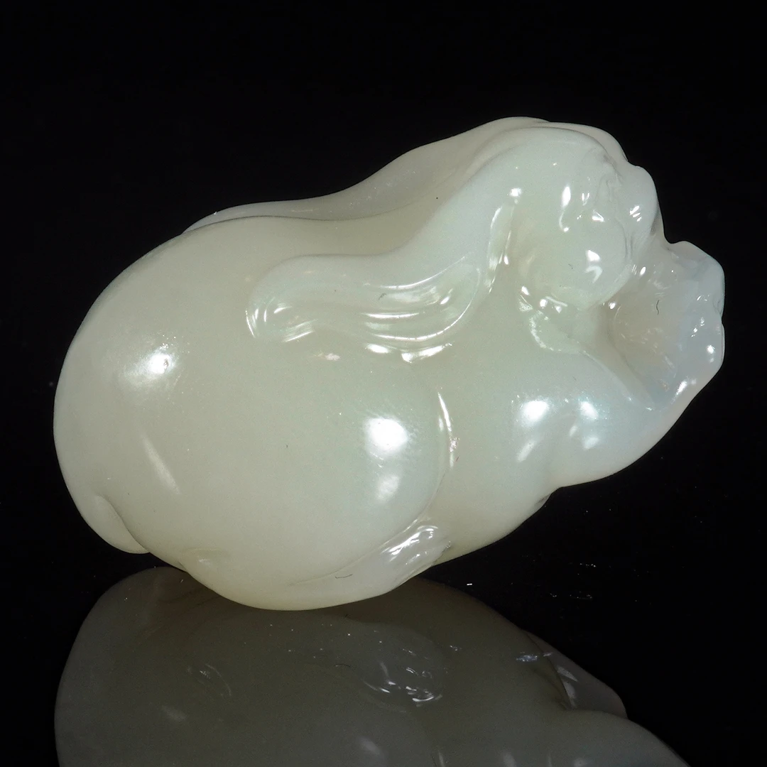 LOT.026和田白玉兔子X1358