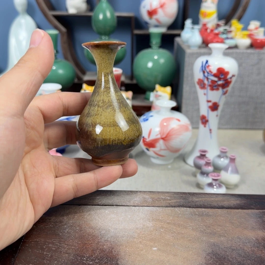 陶瓷手工小花器摆件