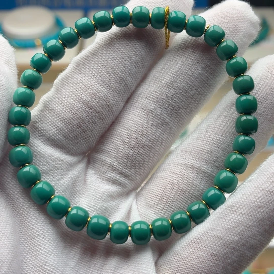 绿松石18K金镶嵌珠宝奇石