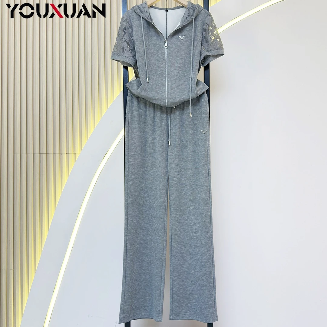 【新品】高定夏季女装显瘦百搭韩版时尚短袖运动套装37716-1