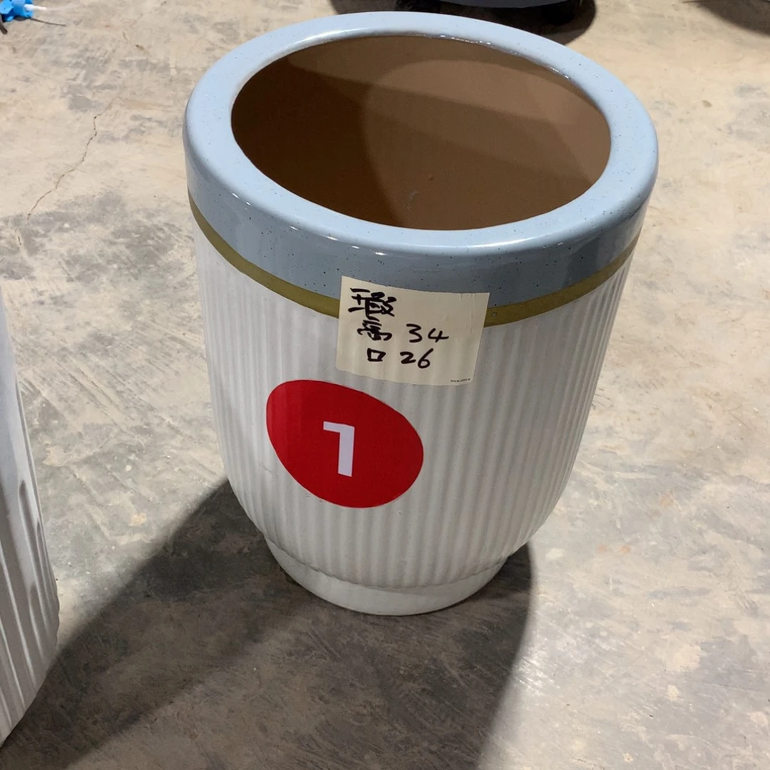 微瑕高温陶瓷花盆