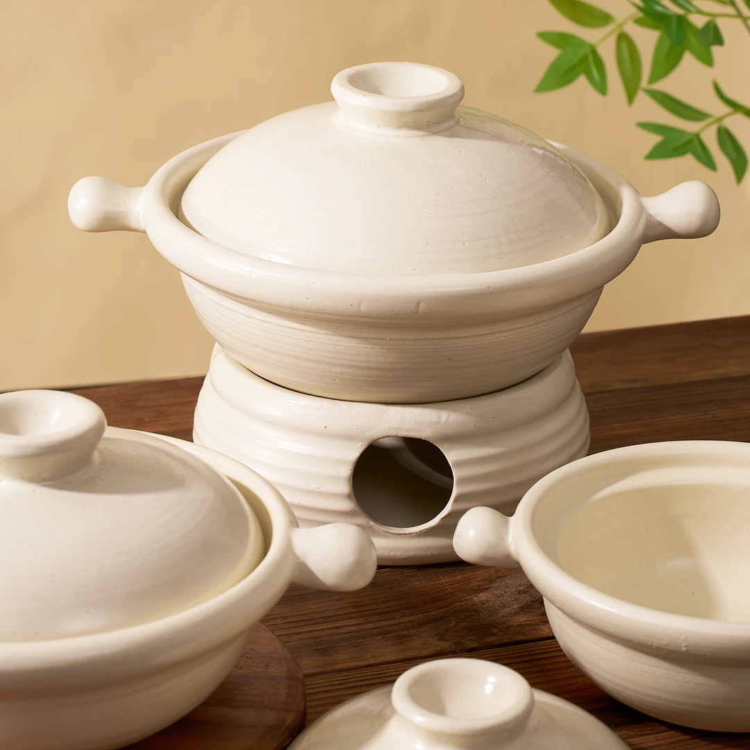 煲艺粗陶砂锅嘟嘟锅家用干锅耐高温煲仔饭沙锅炖锅宽口浅锅汤锅