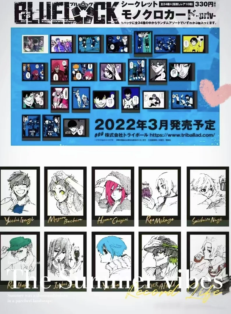 《玥玥》蓝色监狱 原画 电眼拍立得 二弹（代拆）