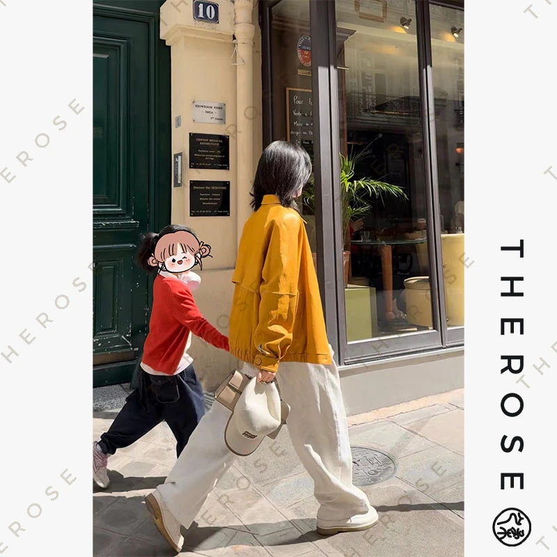 之柔【飞驰人生】进口油蜡风时尚休闲宽松皮衣活力摩登优雅防风外套