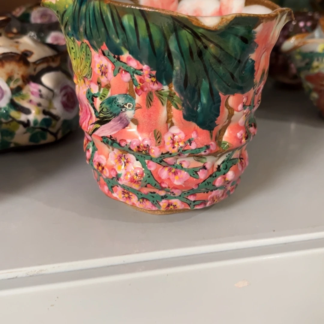 杯?****?柴烧手工手绘陶瓷