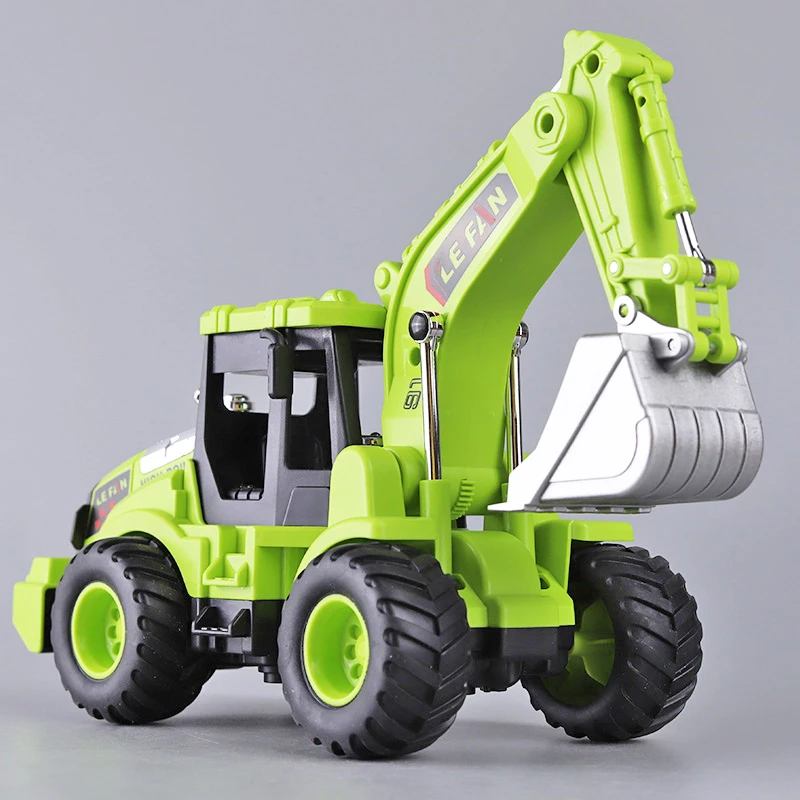 儿童大号挖掘机玩具车男孩工程车宝宝惯性压路机模型挖土机礼物