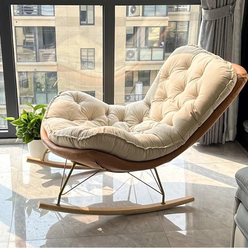FAVMARTHA客厅摇摇椅轻奢阳台逍遥椅家用休闲大人躺椅单人沙发椅