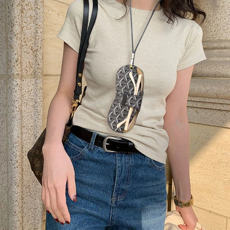 可挂眼镜包便携情侣高级感眼镜袋时尚海边防掉太阳镜收纳墨镜旅行