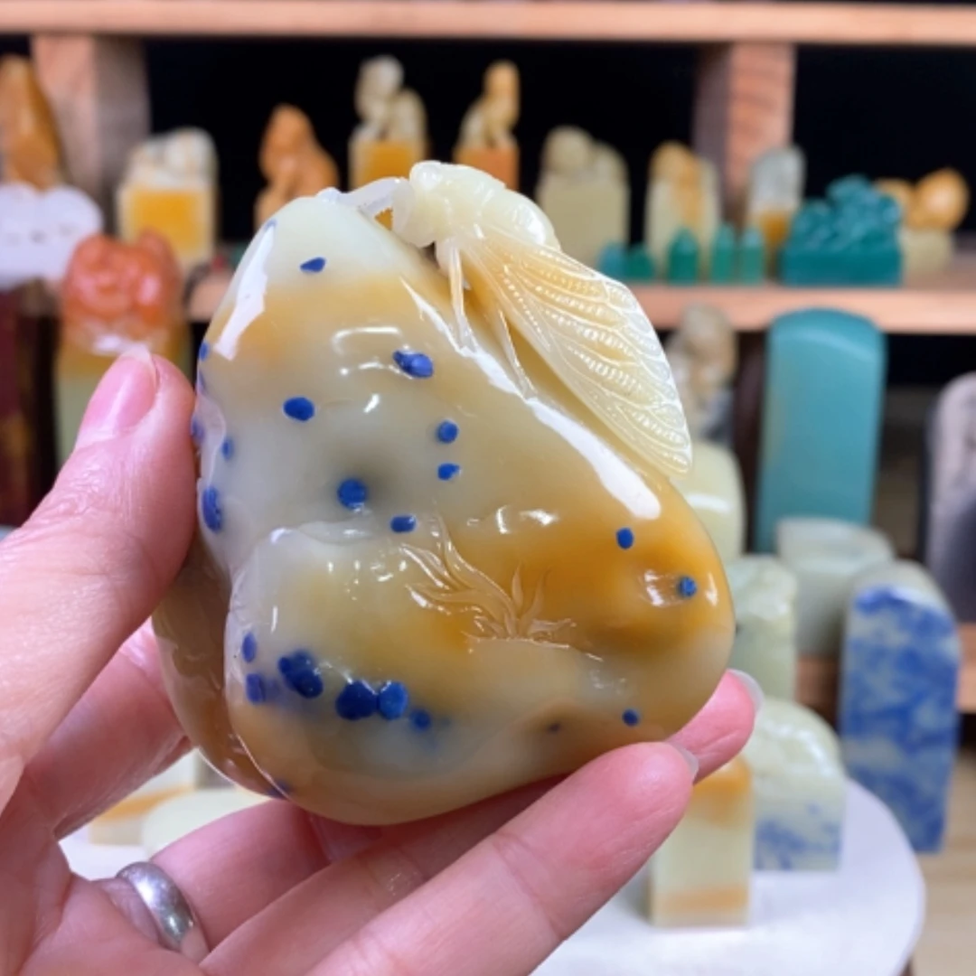 【闪购商品】青田石老***二封门石…………..