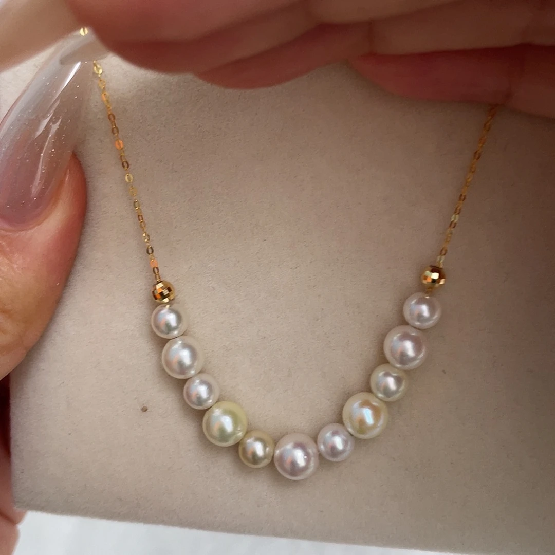 海水珍珠18K金镶嵌颈饰