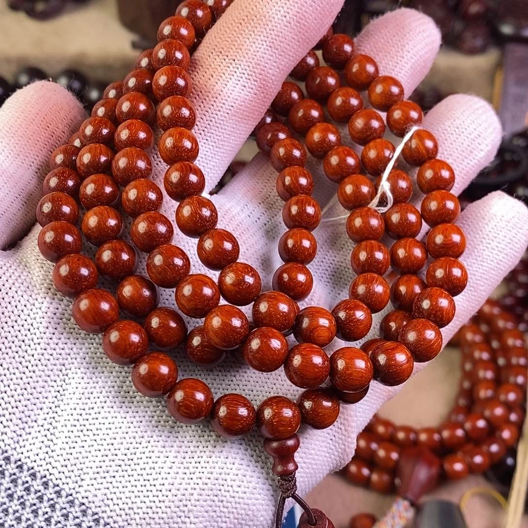 小叶紫檀手串/手链猛**山无胶无蜡8✖️108