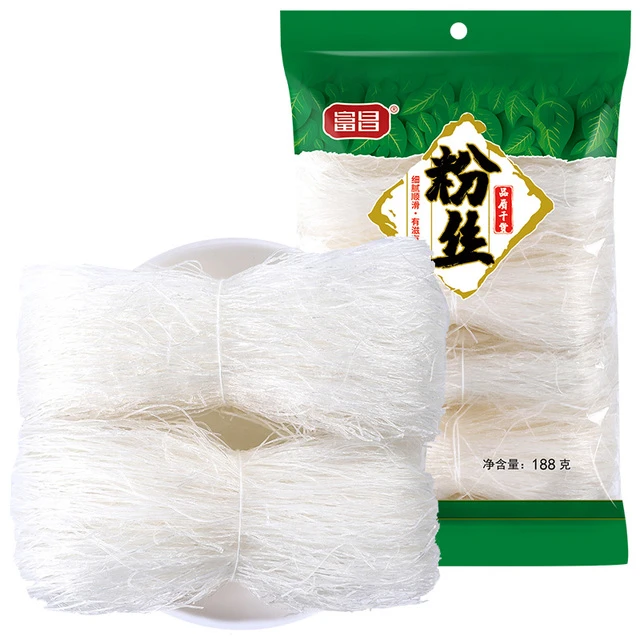 富昌粉丝干货188g*2米线花甲扇贝方便山东招远细粉丝米粉特产米线
