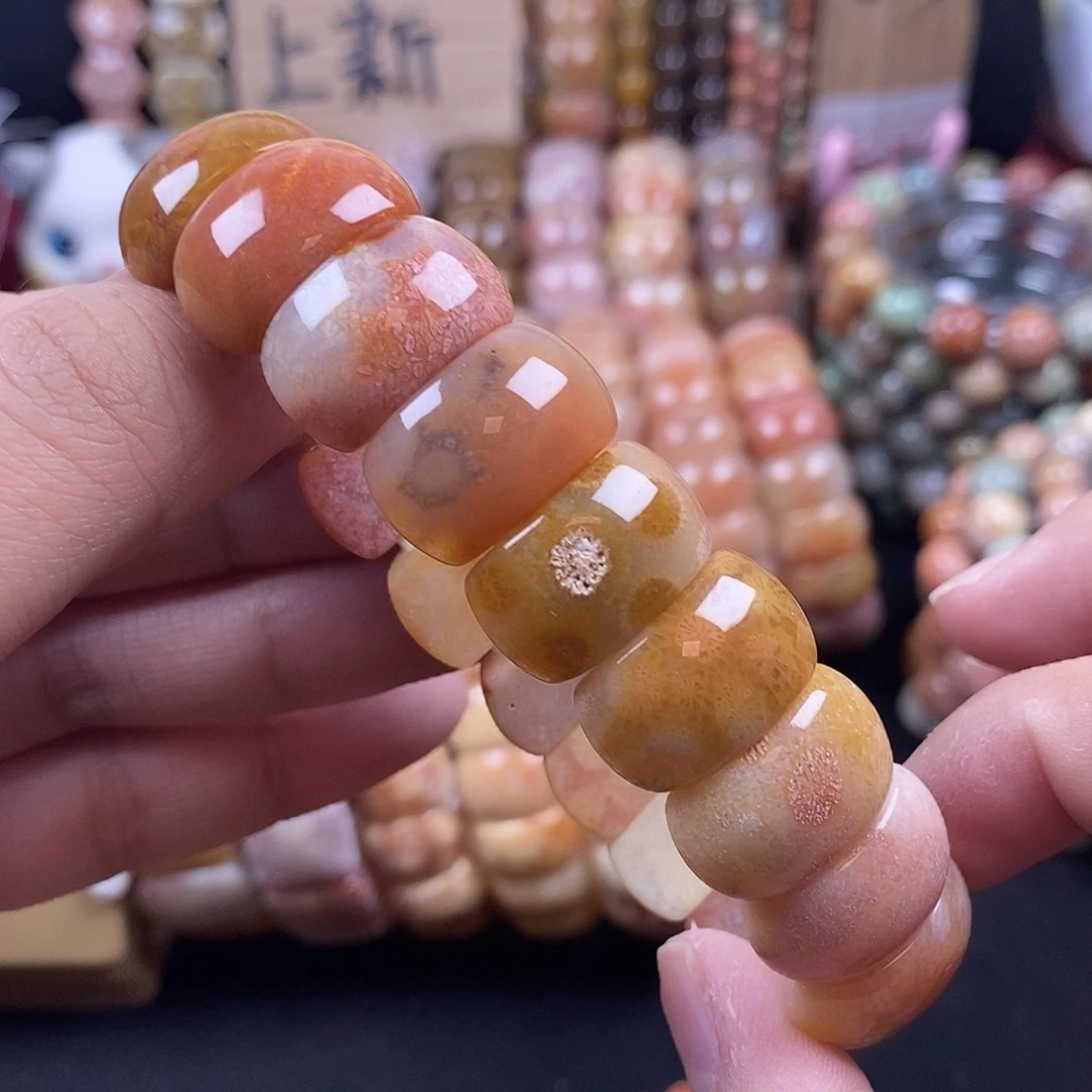 未镶嵌手牌硅化珊瑚（珊瑚玉）骨骼花 50