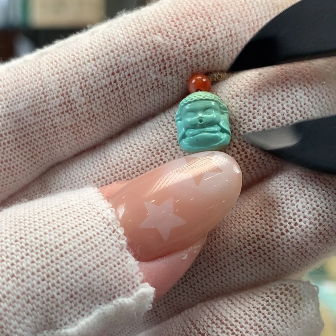 绿松石未镶嵌挂件