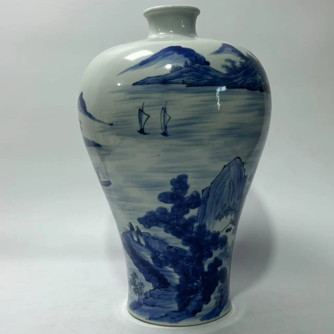 青花山水图梅瓶JD2501-133