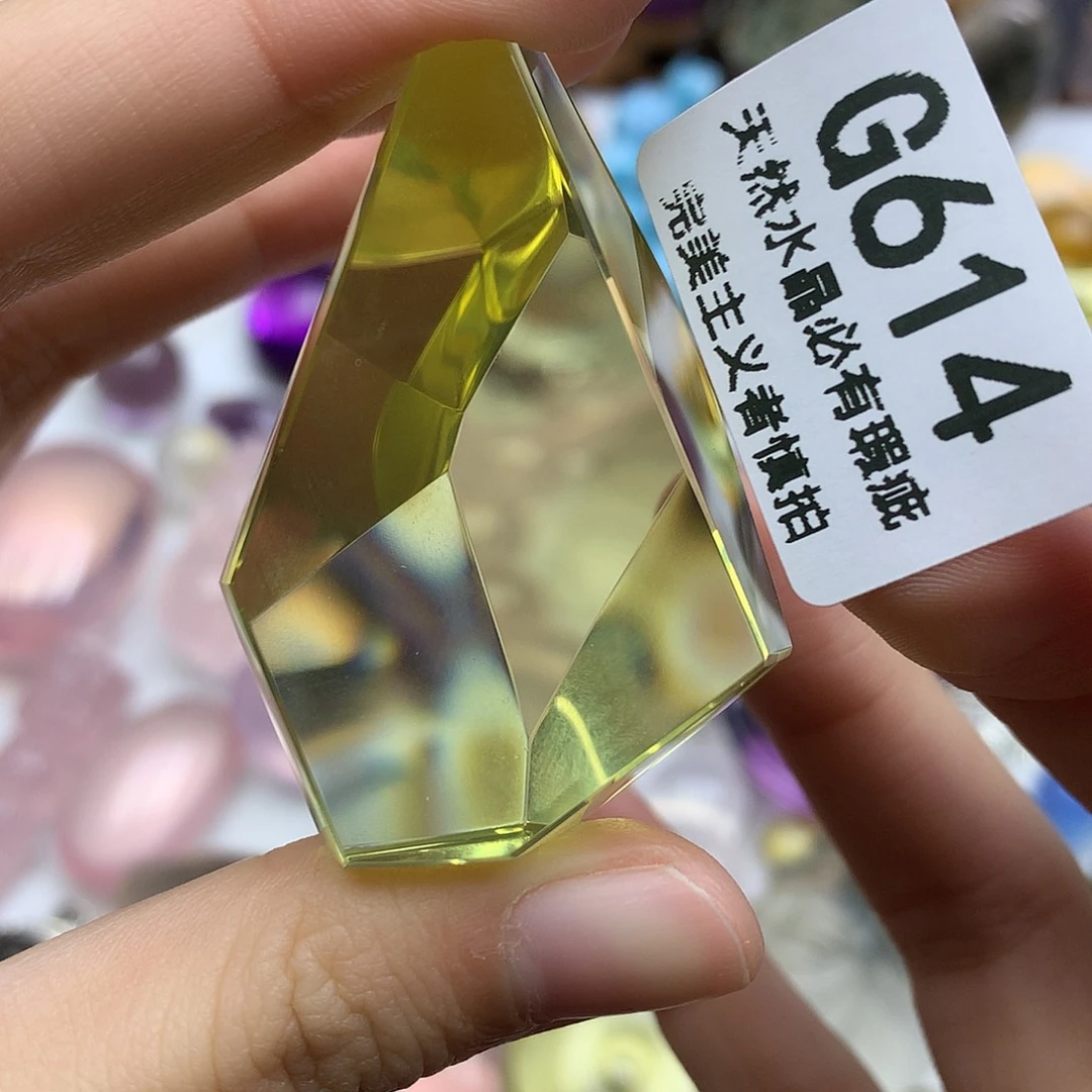 珠宝半成品未镶嵌水晶手把件