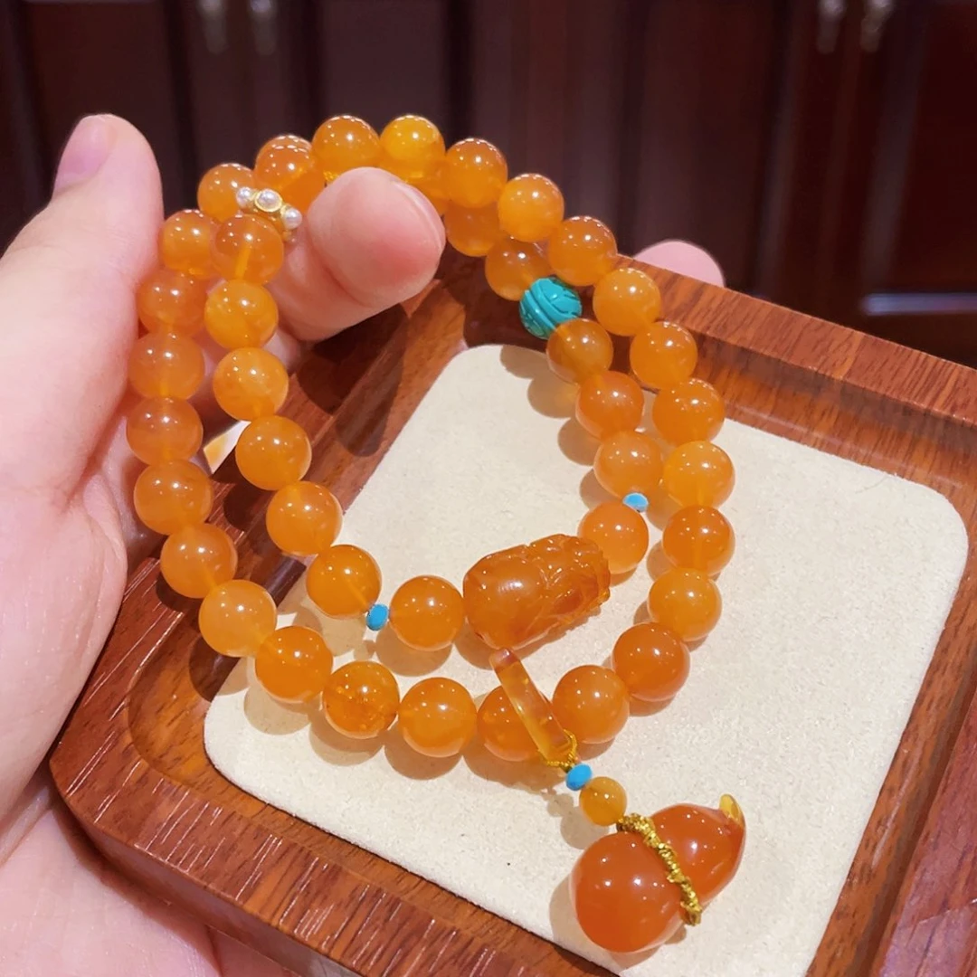 蜜蜡手链未镶嵌手串