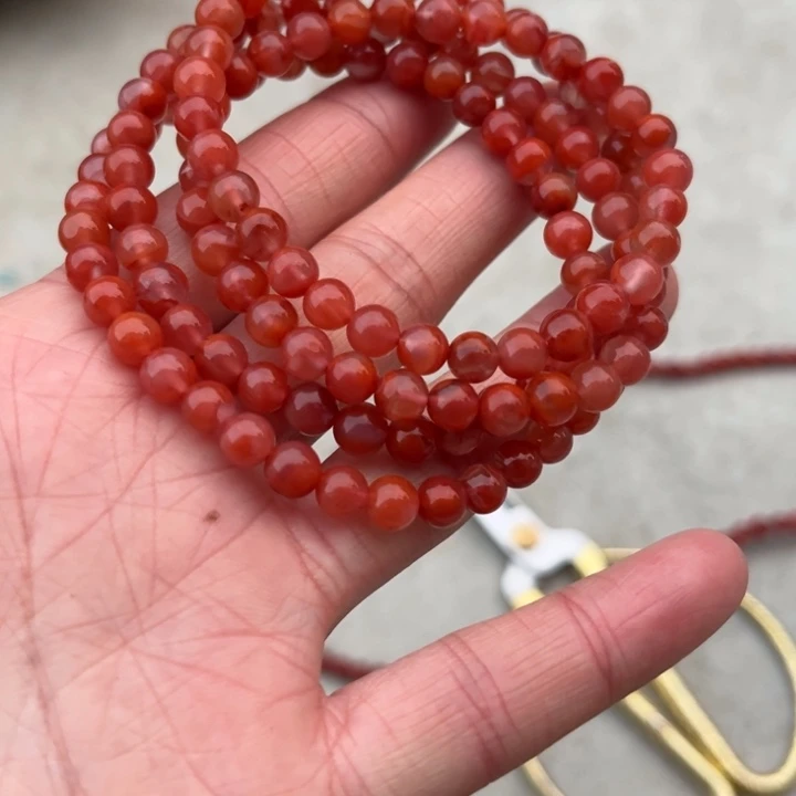 南红玛瑙未镶嵌手链