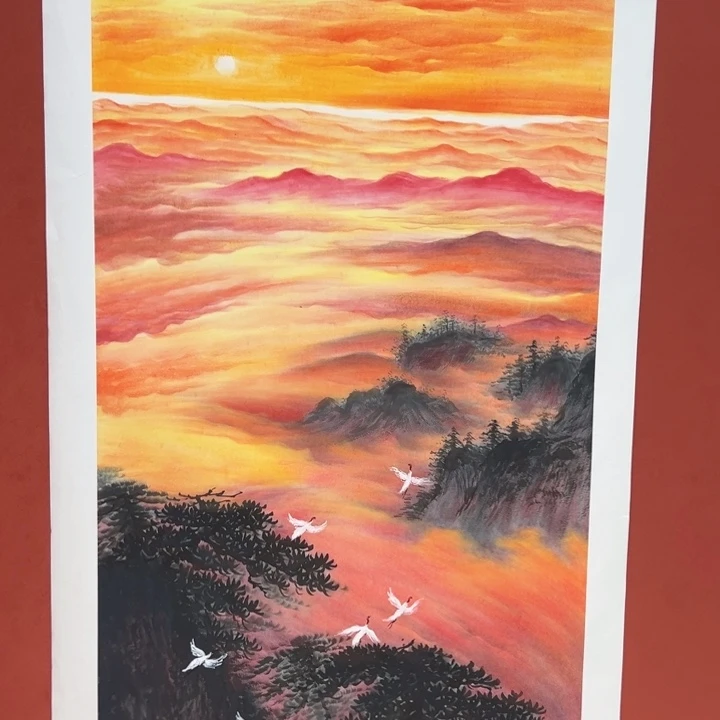 手绘作品全场放大漏