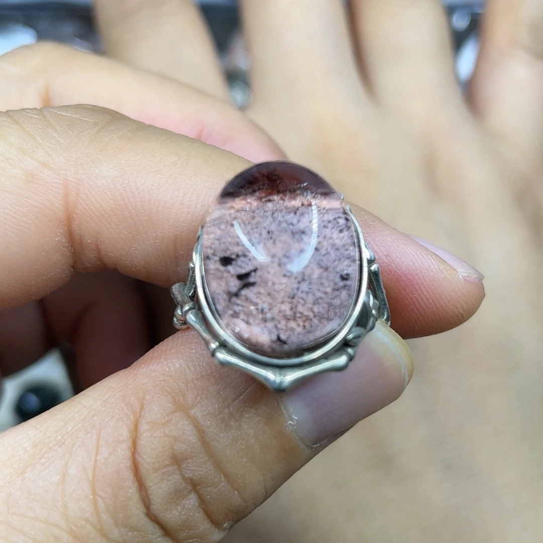 【闪购商品】银S925镶嵌珠宝半成品水晶戒指