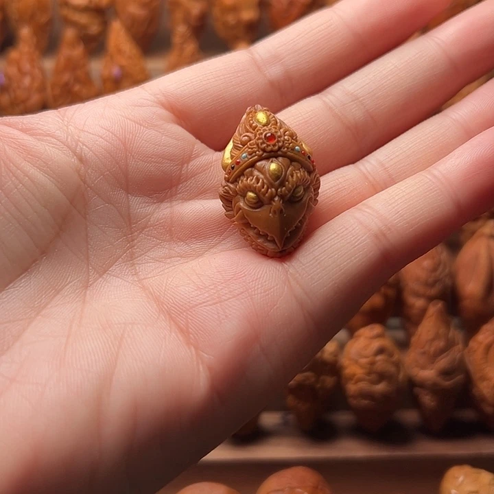 朝***拾橄榄核吊坠橄榄核