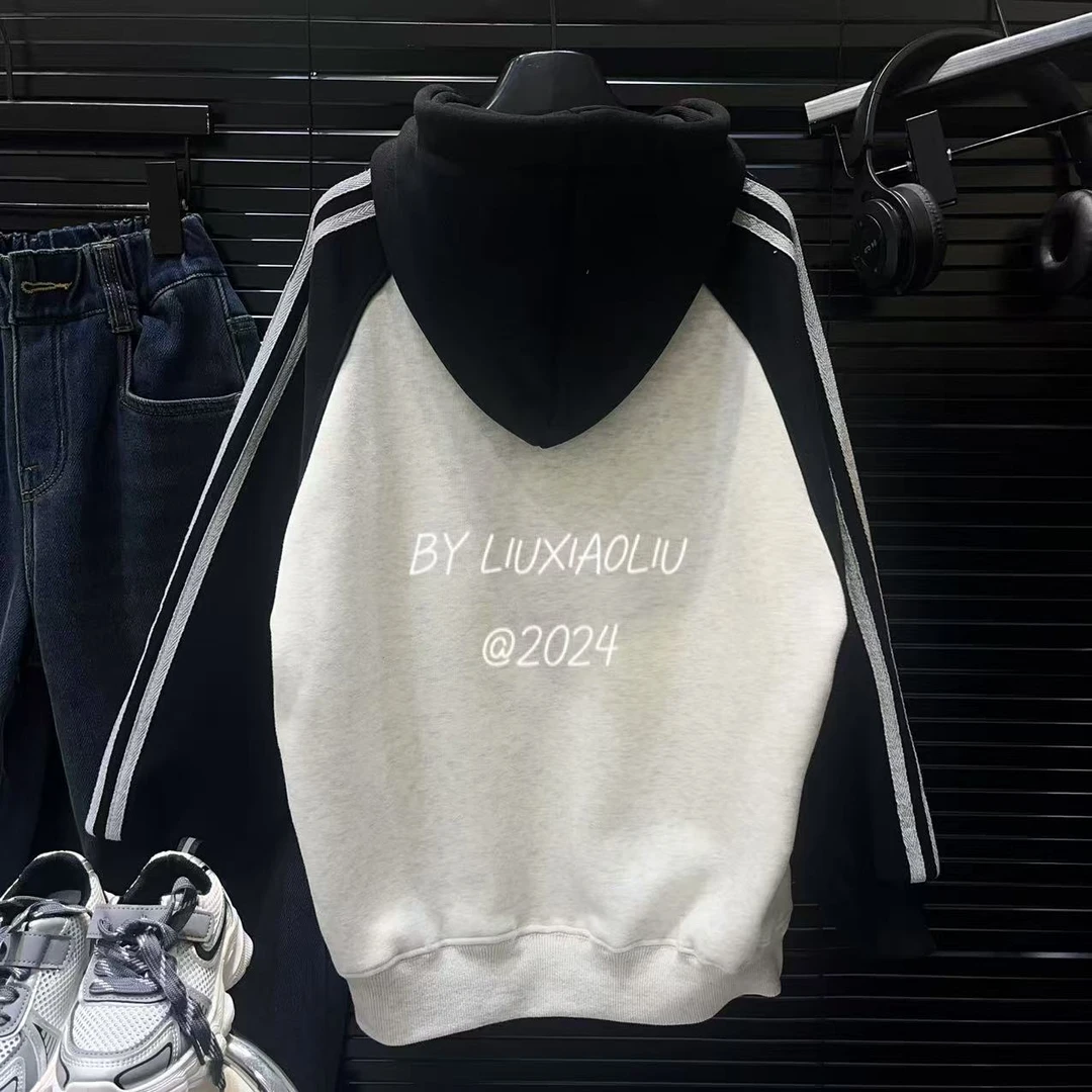 杭州六小六正版 BY LIUXIAOLIU冬季儿童加绒卫衣12502