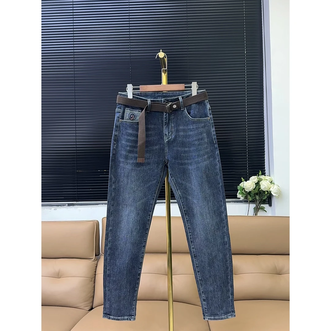 秋季男款小直筒微锥老爹牛仔裤男裤—【9】—9253