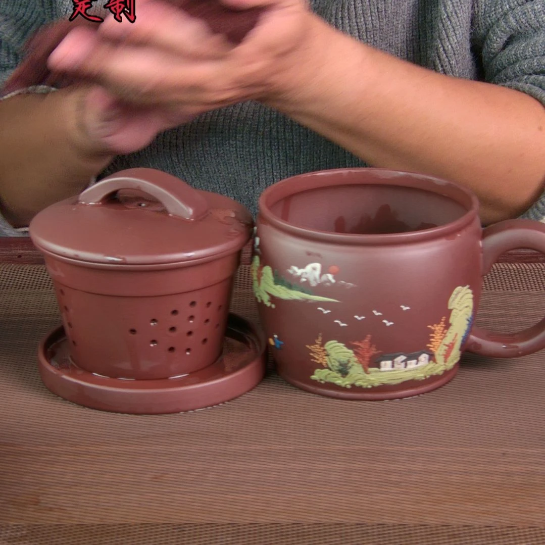 茶杯紫砂高档紫砂茶具套装
