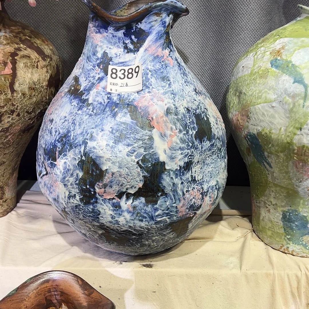 瓶8389高38口9.5陶瓷花瓶无孔