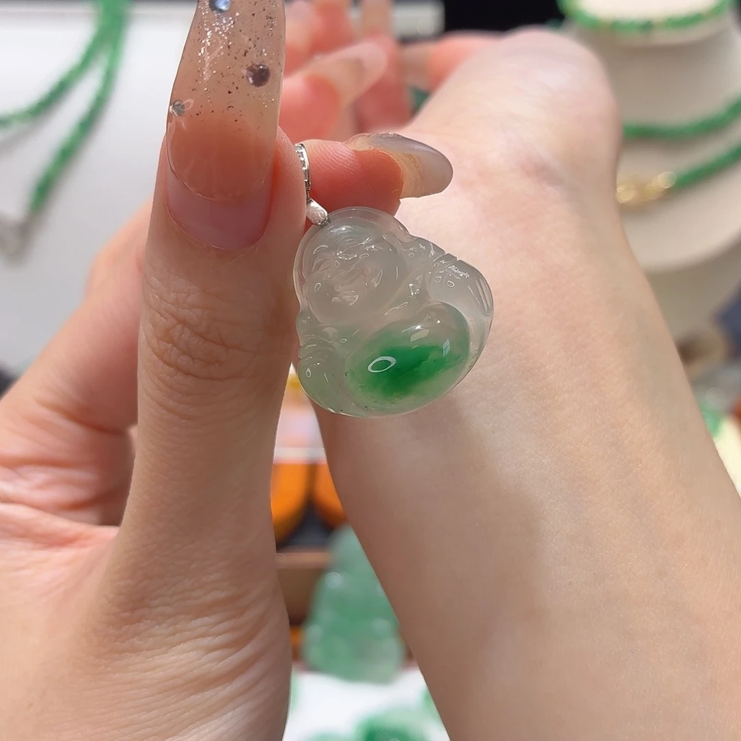 石英质玉银S925镶嵌颈饰