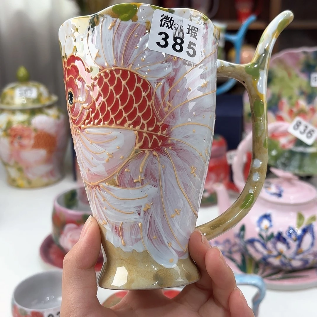 景德镇手绘高温釉下彩陶瓷茶具