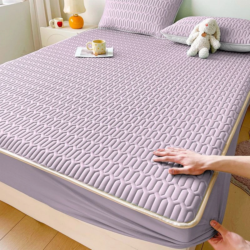 2025夏季新款冰丝乳胶凉席床笠款折叠学生宿舍可水洗家用空调席