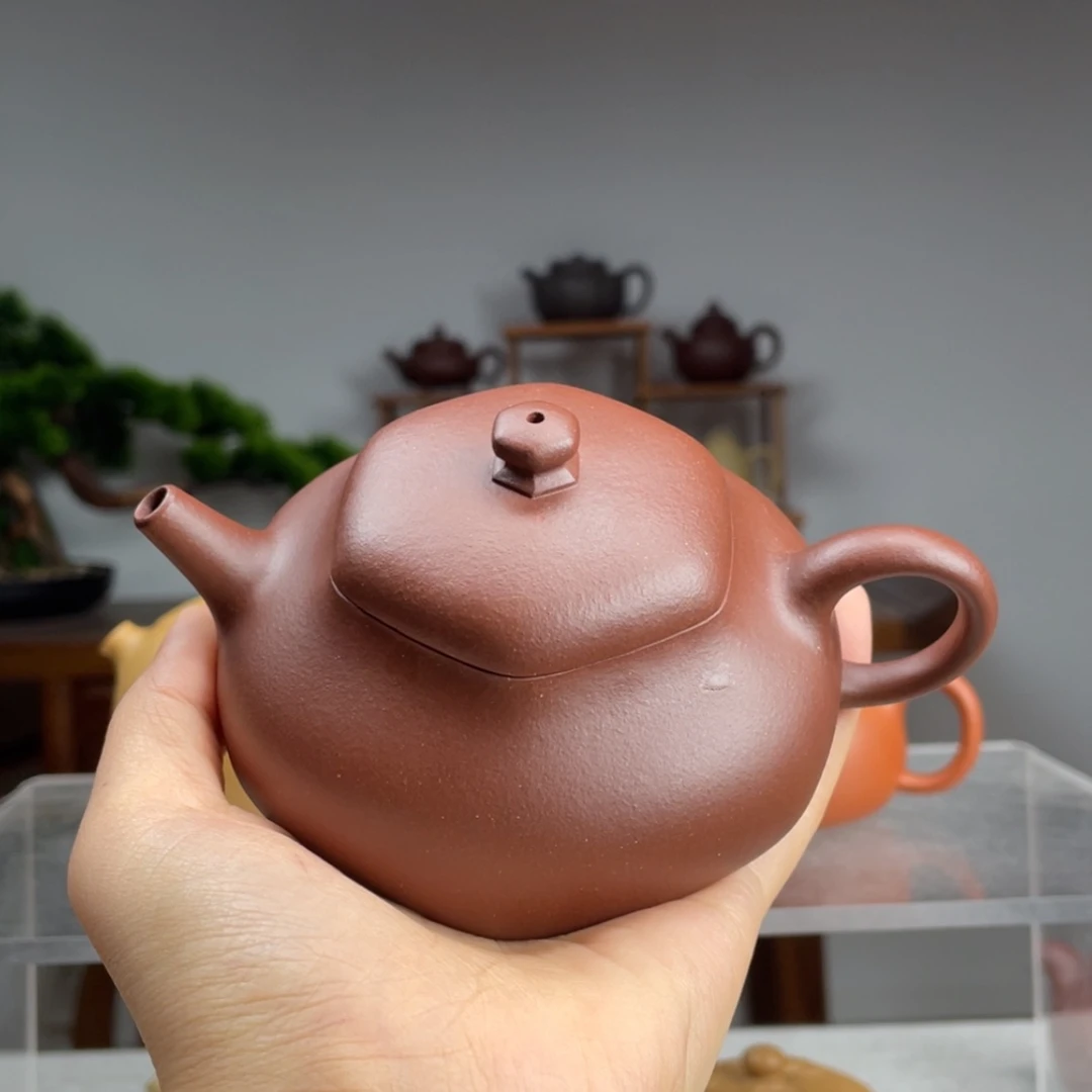【闪购商品】茶壶紫砂隔***师底槽青六方静乐容量150cc