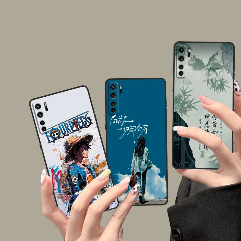 适用华为nova7se手机壳全包CDY-AN00新款磨砂硅胶软套防摔潮男女