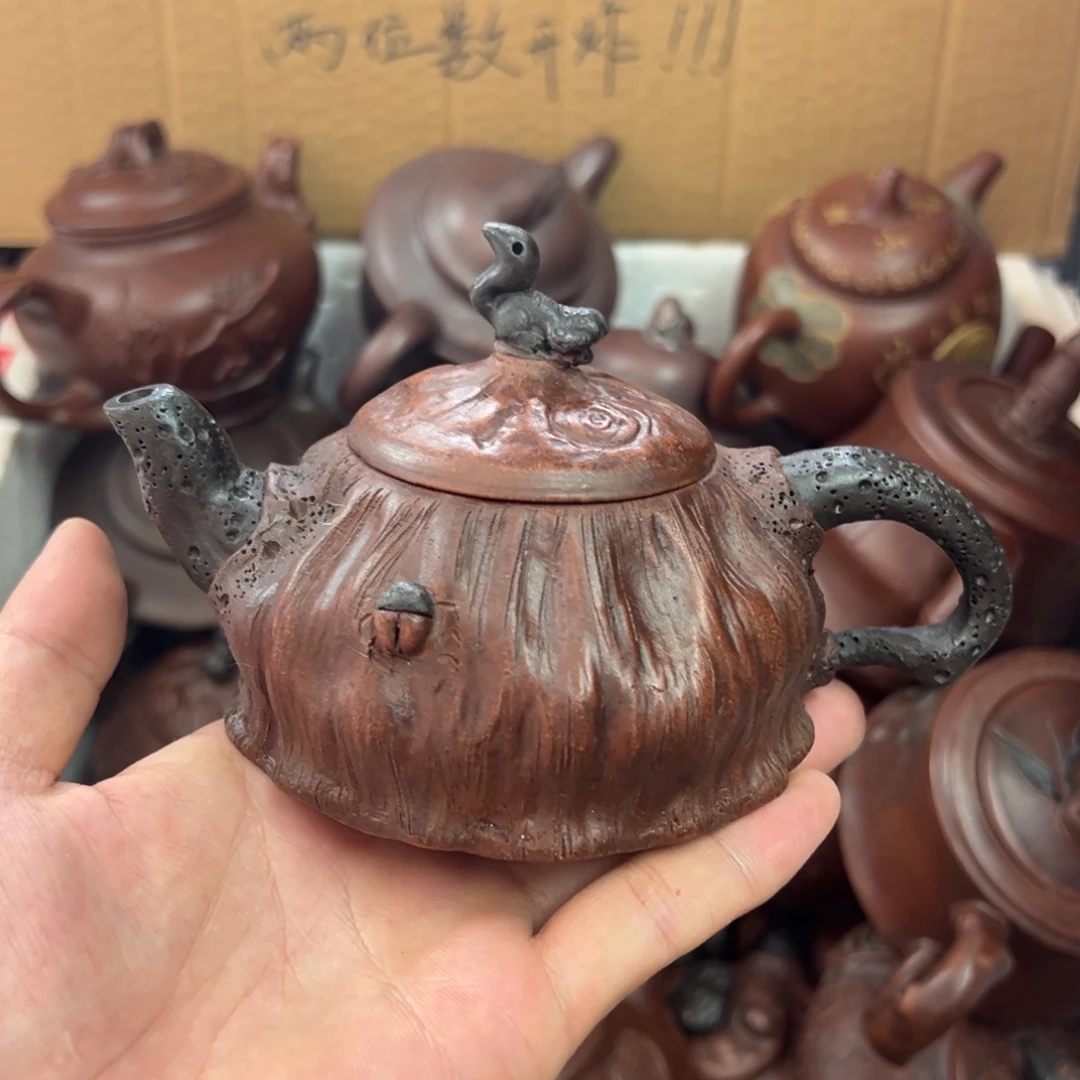 紫砂茶壶宜兴原矿紫砂壶240毫升容量