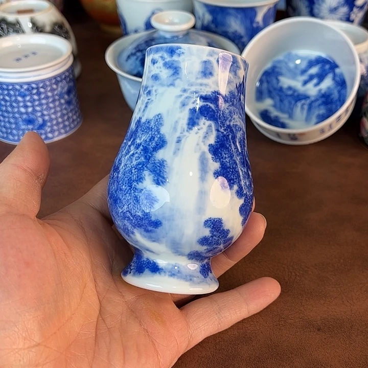 林***海瓷片景德镇全手工手绘陶瓷