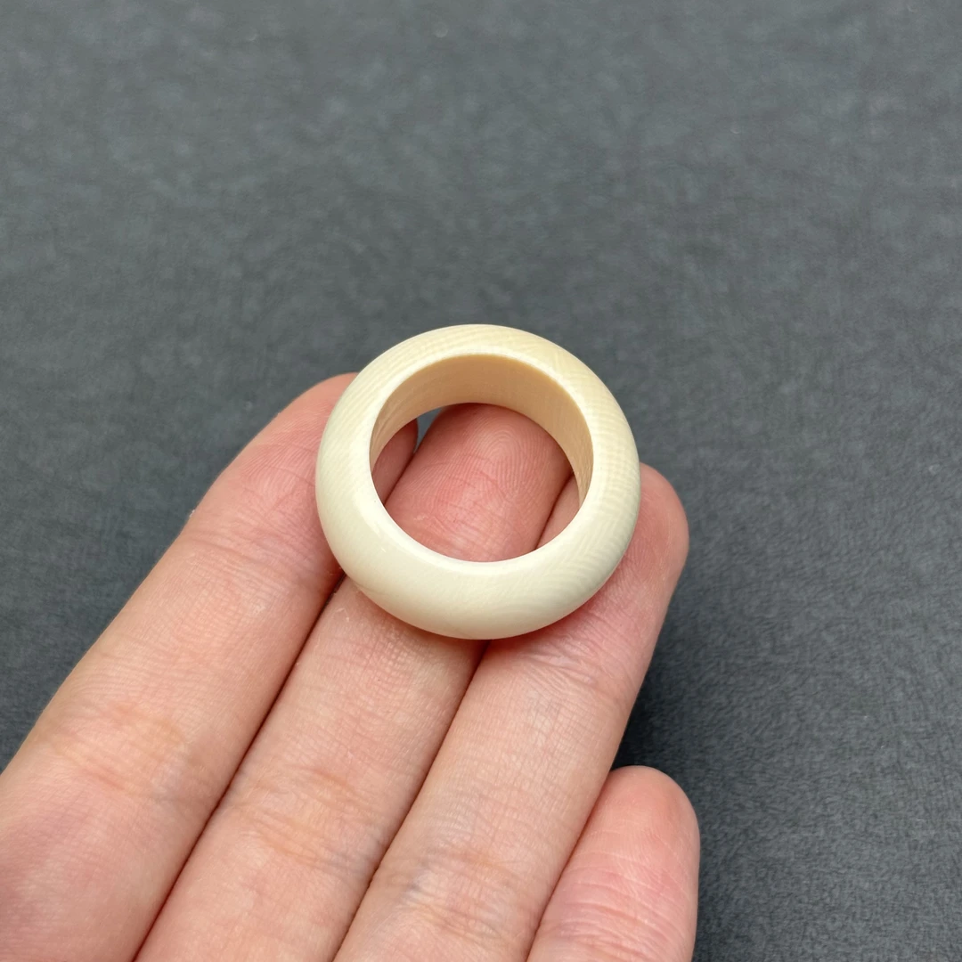 S2886天然猛犸牙 扳指 20*11mm支持鉴定 假一罚四