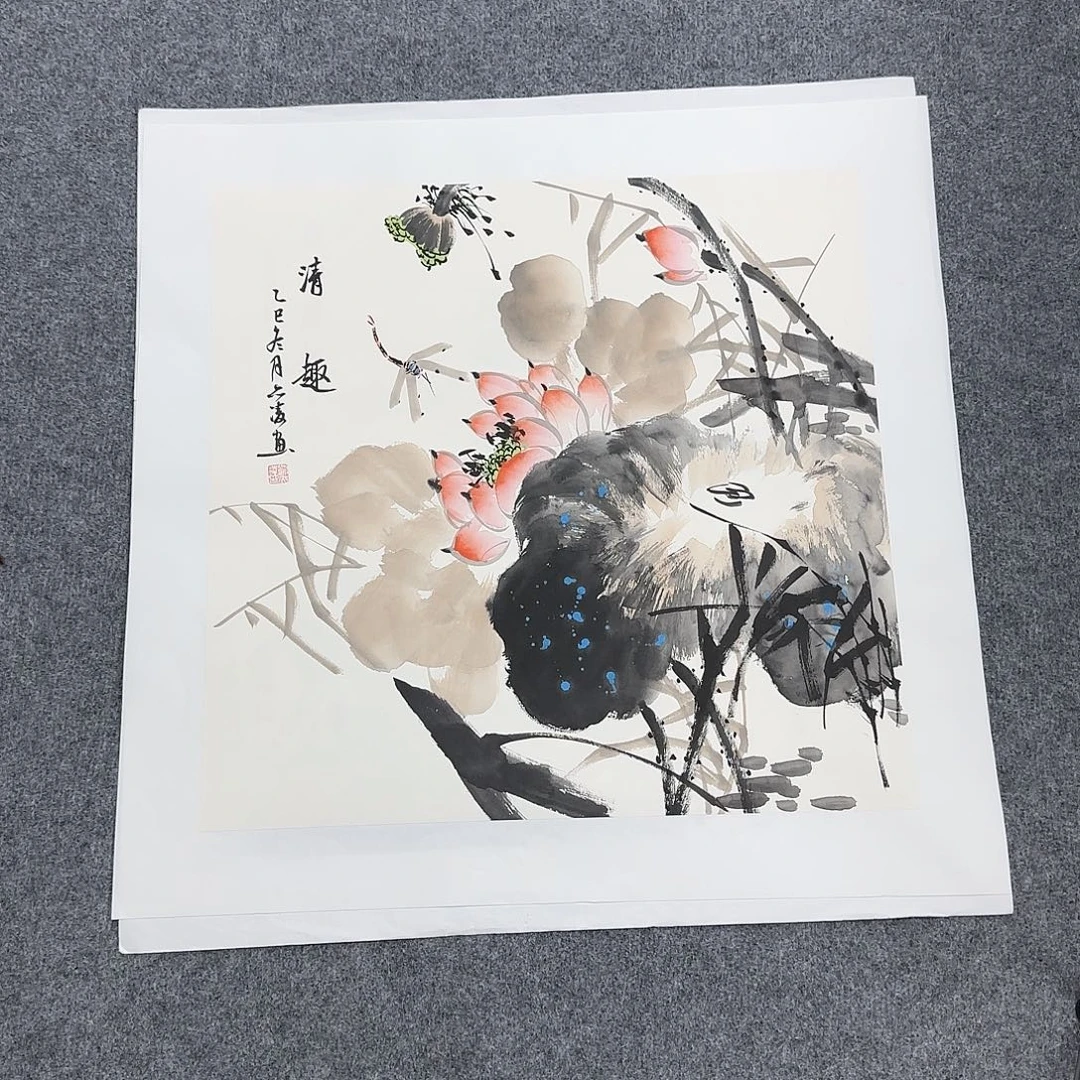 国画50*50纯手绘刘亦凌