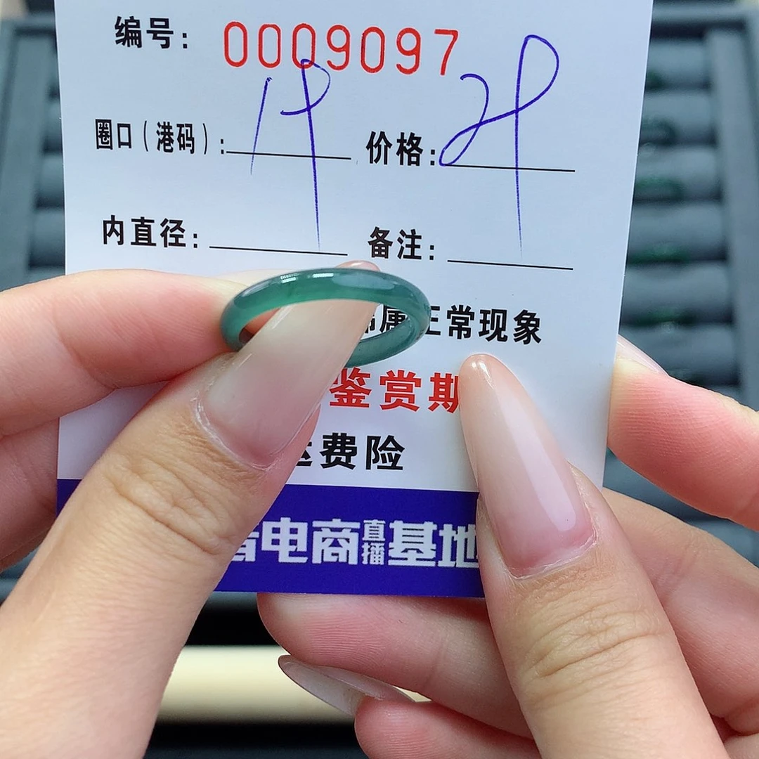 翡翠戒指未镶嵌     9097
