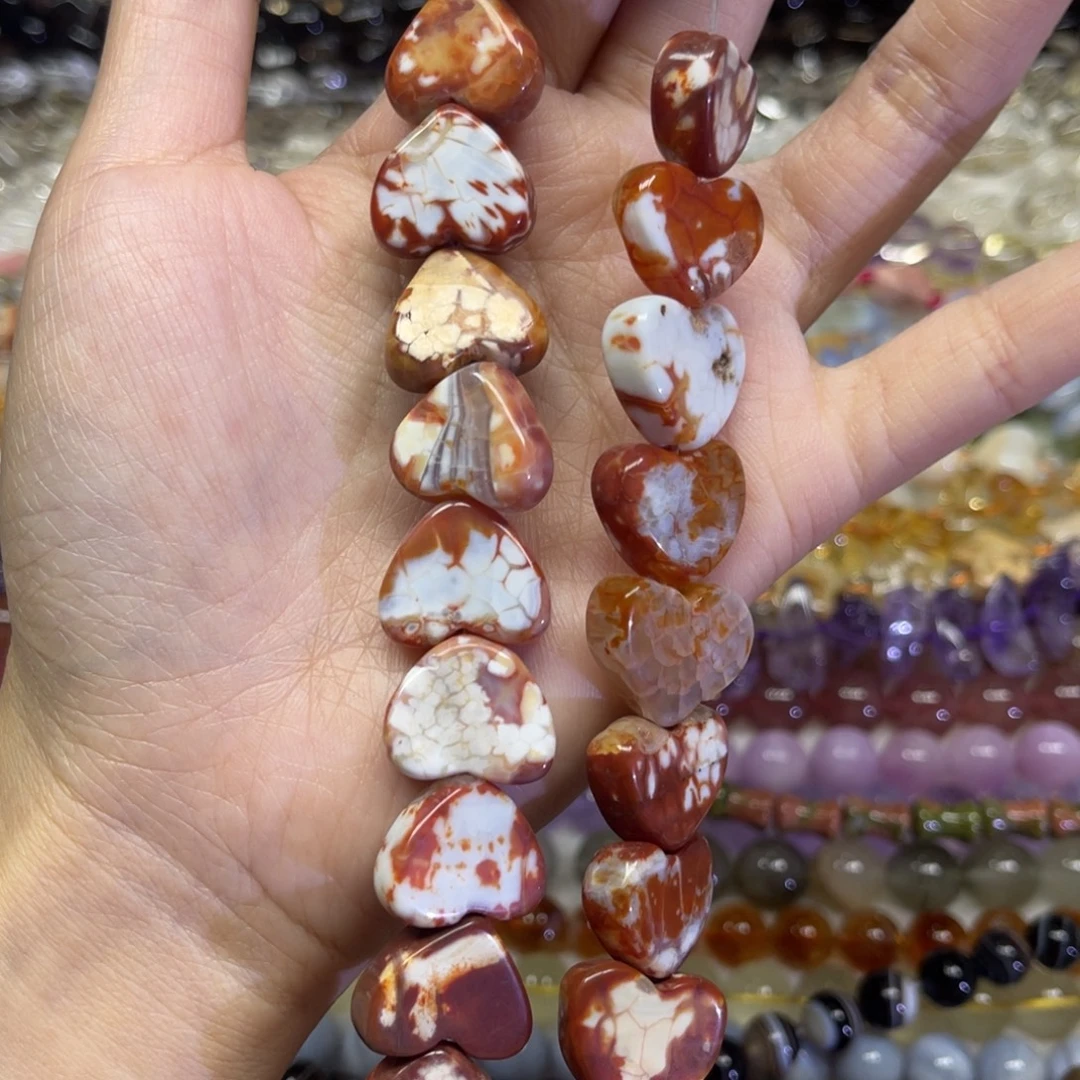 玛瑙/玉髓散珠天然虎皮玛瑙卡17.8长条38厘米