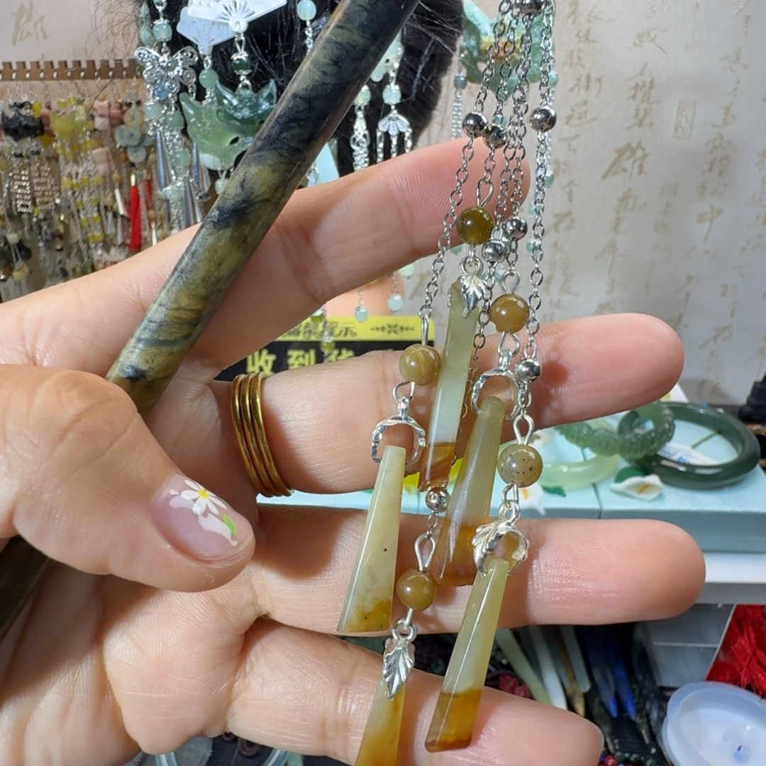 未镶嵌岫玉发簪福利款
