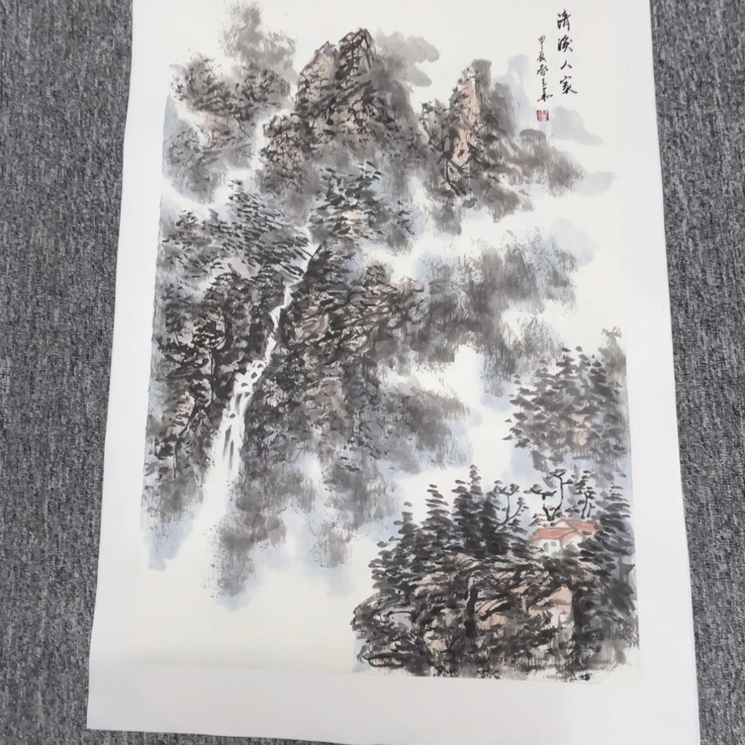 国画绘画作品多次参加68.45