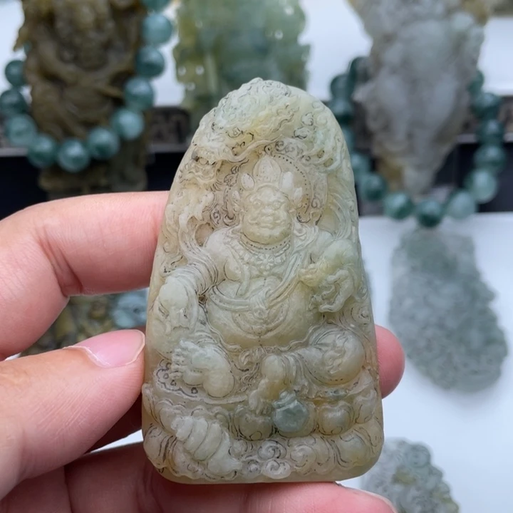 未镶嵌定制翡翠黄财神